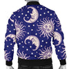 Sun Moon Celestial Pattern Print Men's Bomber Jacket-grizzshop