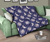 Sun Moon Celestial Pattern Print Quilt-grizzshop