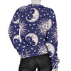 Sun Moon Celestial Pattern Print Women's Sweatshirt-grizzshop