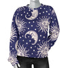 Sun Moon Celestial Pattern Print Women's Sweatshirt-grizzshop