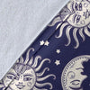 Sun Moon Pattern Print Blanket-grizzshop