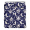 Sun Moon Pattern Print Duvet Cover Bedding Set-grizzshop