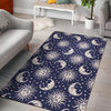 Sun Moon Pattern Print Floor Mat-grizzshop