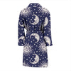 Sun Moon Pattern Print Men Long Robe-grizzshop