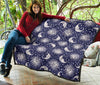 Sun Moon Pattern Print Quilt-grizzshop