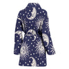 Sun Moon Pattern Print Women Long Robe-grizzshop