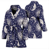 Sun Moon Pattern Print Women Long Robe-grizzshop