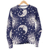 Sun Moon Pattern Print Women's Sweatshirt-grizzshop