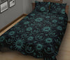 Sun Moon Print Pattern Bed Set Quilt-grizzshop