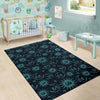 Sun Moon Print Pattern Floor Mat-grizzshop