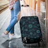 Sun Moon Print Pattern Luggage Cover Protector-grizzshop