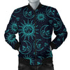 Sun Moon Print Pattern Men's Bomber Jacket-grizzshop