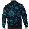 Sun Moon Print Pattern Men's Bomber Jacket-grizzshop