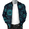 Sun Moon Print Pattern Men's Bomber Jacket-grizzshop