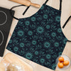 Sun Moon Print Pattern Women's Apron-grizzshop