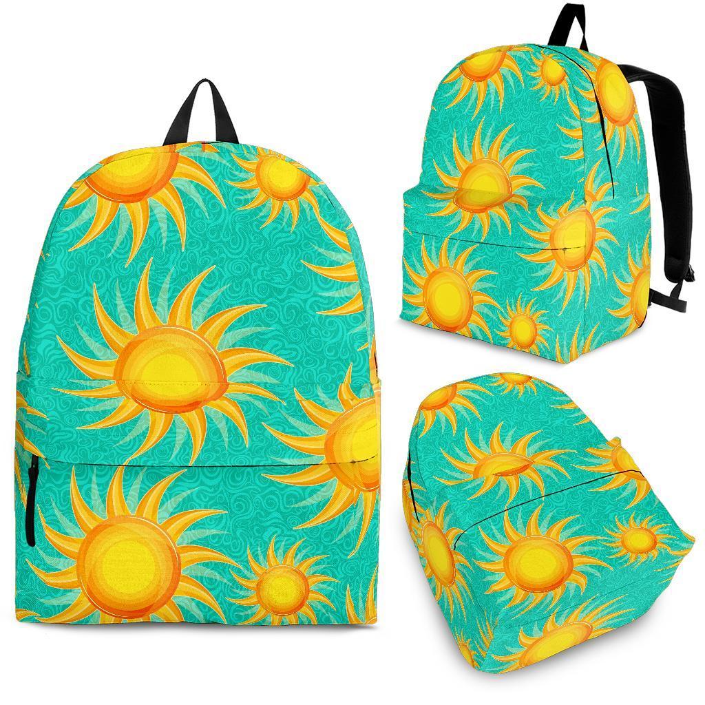 Sun Pattern Print Backpack-grizzshop