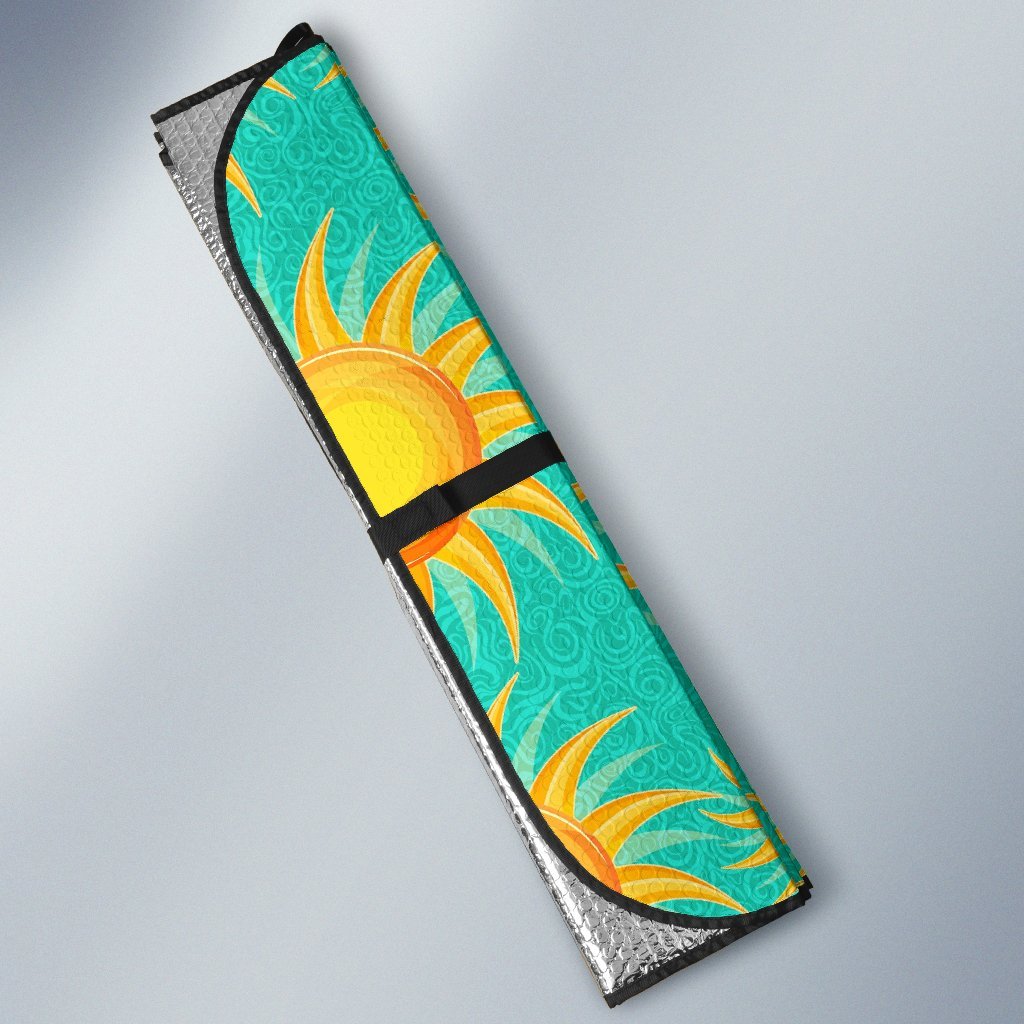 Sun Pattern Print Car Sun Shade-grizzshop