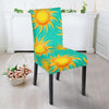 Sun Pattern Print Chair Cover-grizzshop