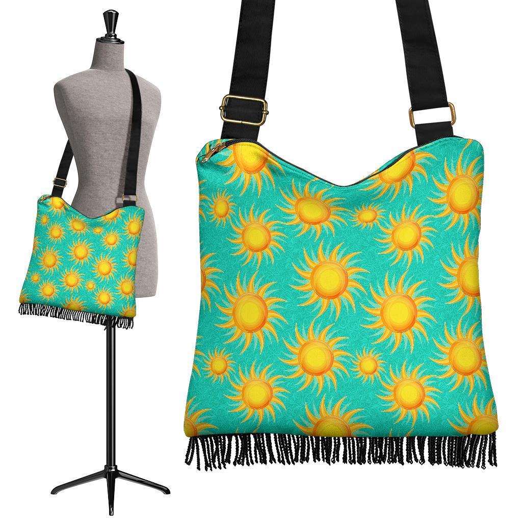 Sun Pattern Print Crossbody bags-grizzshop