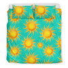 Sun Pattern Print Duvet Cover Bedding Set-grizzshop