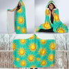 Sun Pattern Print Hooded Blanket-grizzshop