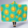 Sun Pattern Print Hooded Blanket-grizzshop