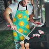 Sun Pattern Print Men's Apron-grizzshop