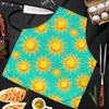 Sun Pattern Print Men's Apron-grizzshop