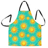 Sun Pattern Print Men's Apron-grizzshop