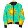 Sun Pattern Print Men's Bomber Jacket-grizzshop