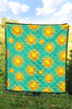 Sun Pattern Print Quilt-grizzshop