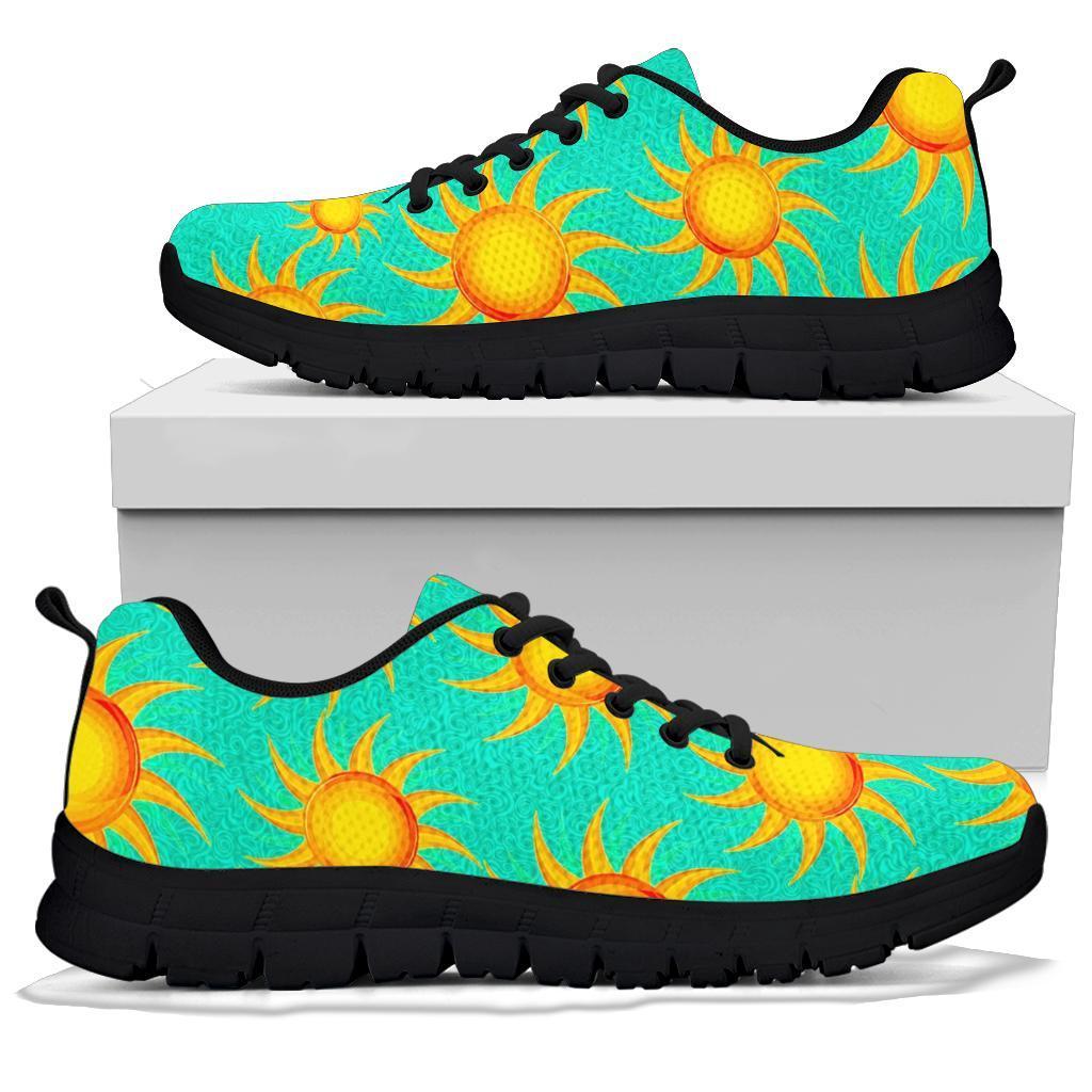 Sun Pattern Print Sneaker Shoes For Men Women-grizzshop