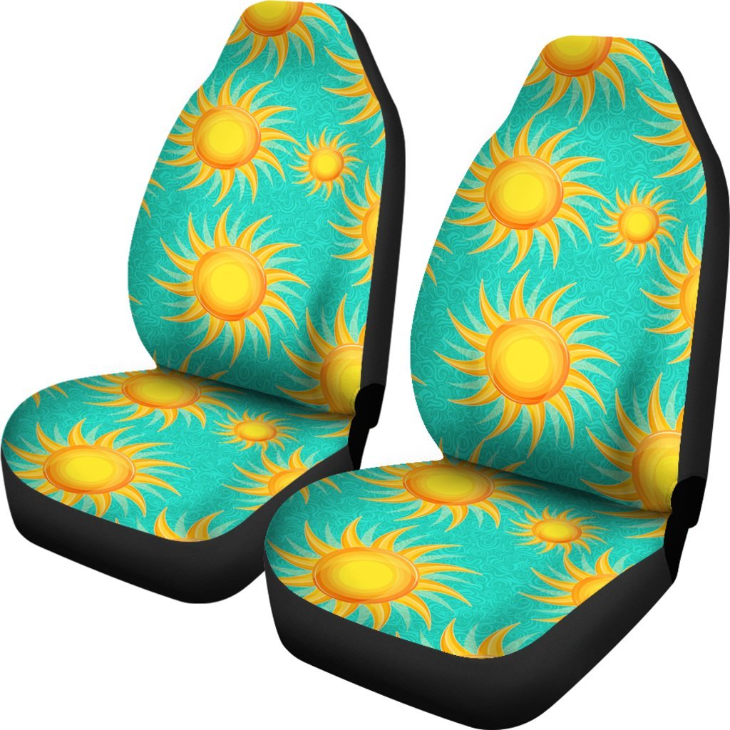 Sun Pattern Print Universal Fit Car Seat Covers-grizzshop