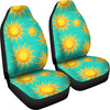 Sun Pattern Print Universal Fit Car Seat Covers-grizzshop