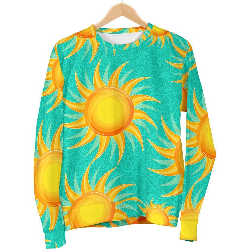 Sun Pattern Print Women's Sweatshirt-grizzshop