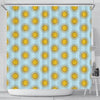 Sun Print Pattern Bathroom Shower Curtain-grizzshop