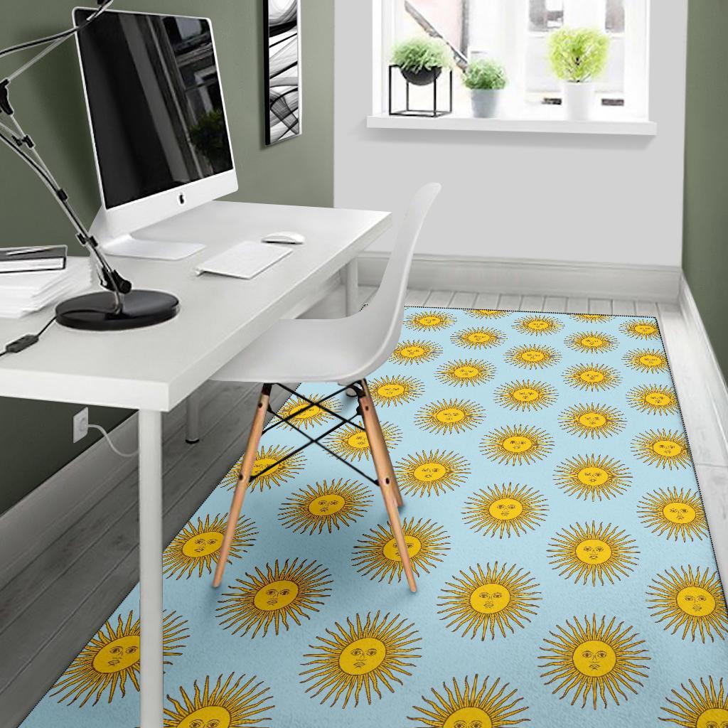 Sun Print Pattern Floor Mat-grizzshop