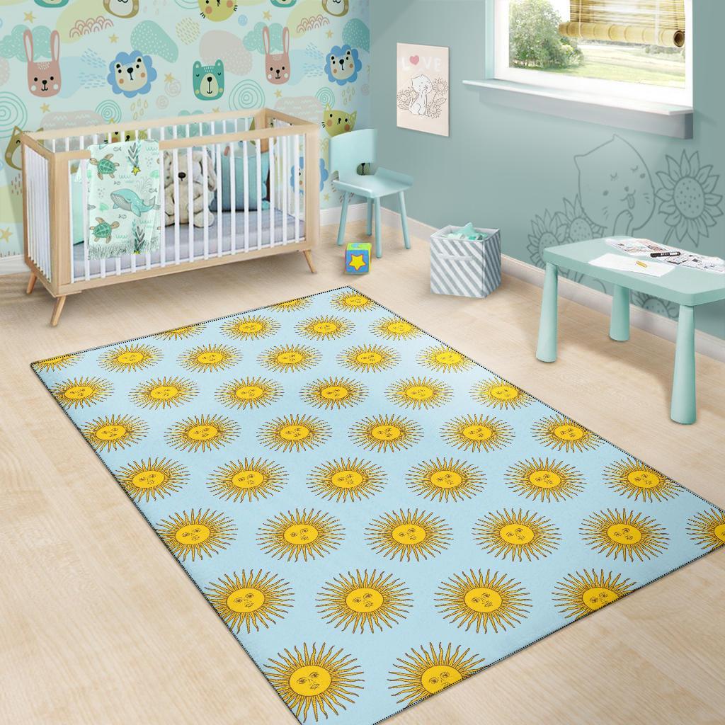 Sun Print Pattern Floor Mat-grizzshop