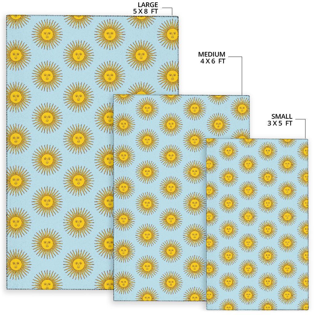 Sun Print Pattern Floor Mat-grizzshop