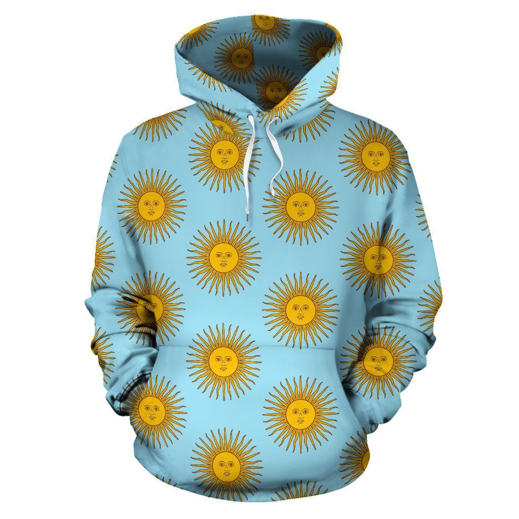 Sun Print Pattern Men Women Pullover Hoodie-grizzshop