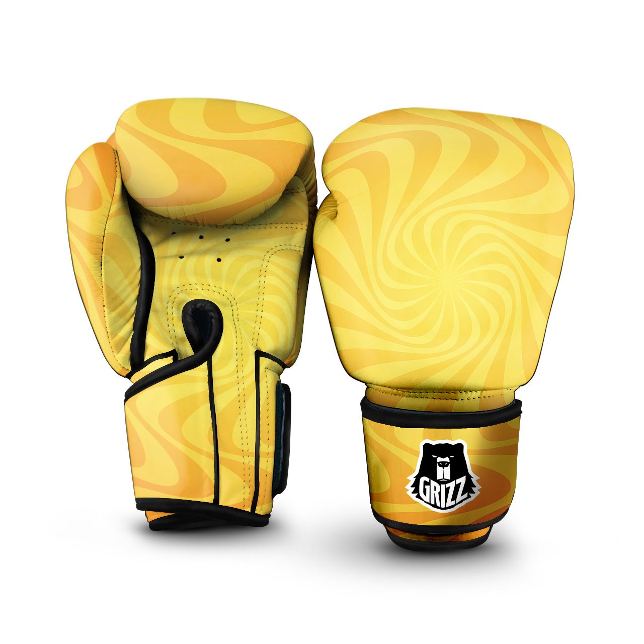 Sun Psychedelic Burning Print Boxing Gloves-grizzshop