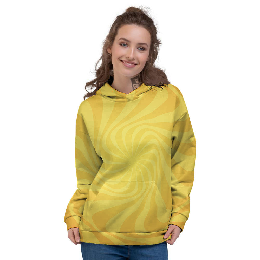 Sun Psychedelic Burning Print Women's Hoodie-grizzshop