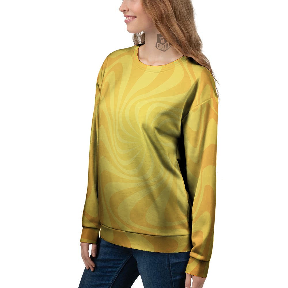 Sun Psychedelic Burning Print Women's Sweatshirt-grizzshop