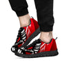 Sun Samurai Red Rising Print Black Sneaker-grizzshop