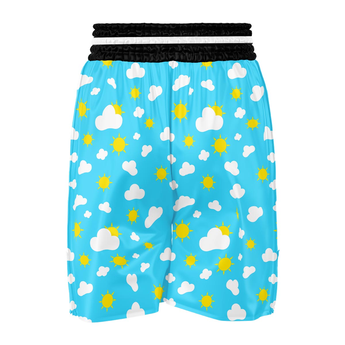 Sun Shiny Print Pattern Boxing Shorts-grizzshop