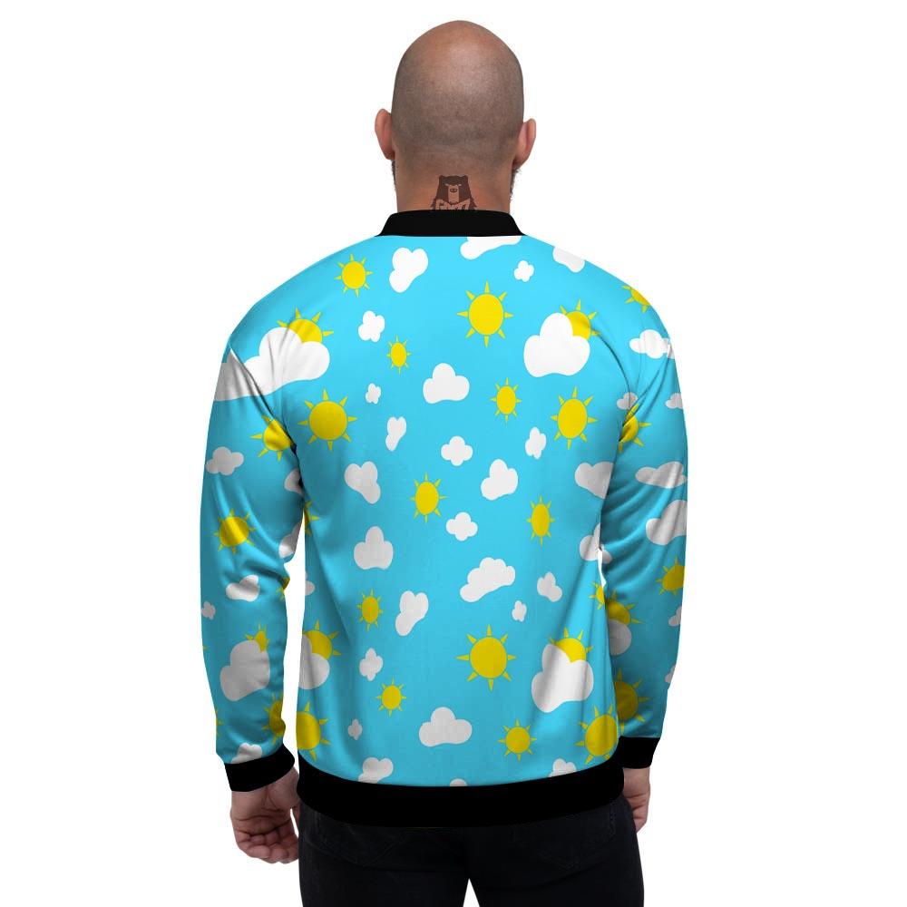 Sun Shiny Print Pattern Men's Bomber Jacket-grizzshop