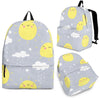 Sun Smile Pattern Print Backpack-grizzshop