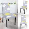 Sun Smile Pattern Print Chair Cover-grizzshop