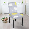 Sun Smile Pattern Print Chair Cover-grizzshop