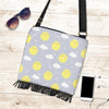 Sun Smile Pattern Print Crossbody bags-grizzshop